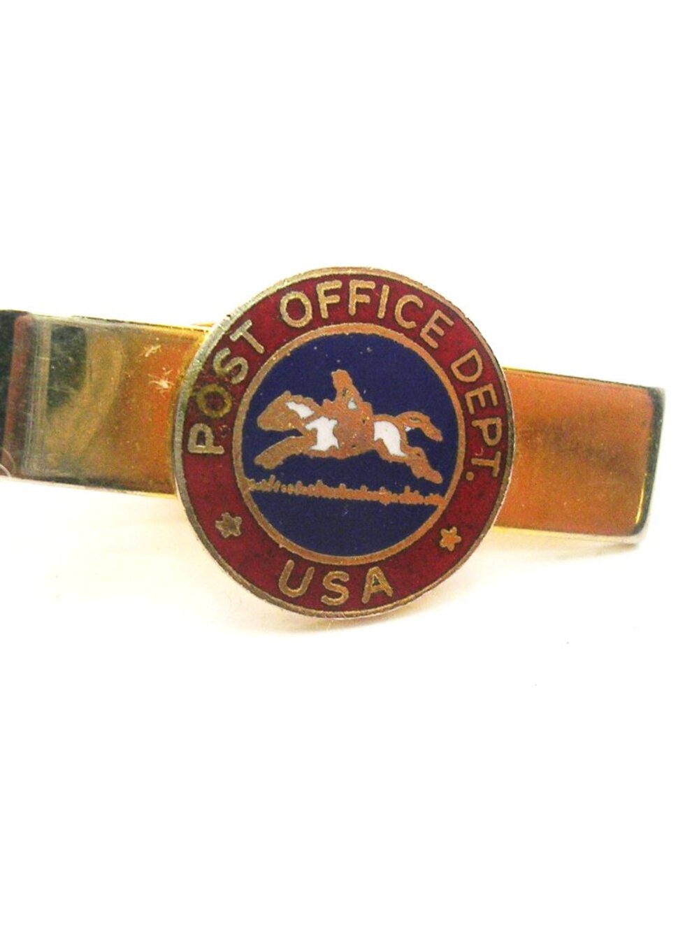 Vintage US Post Office Department Tie Clip Pony Express 1960's